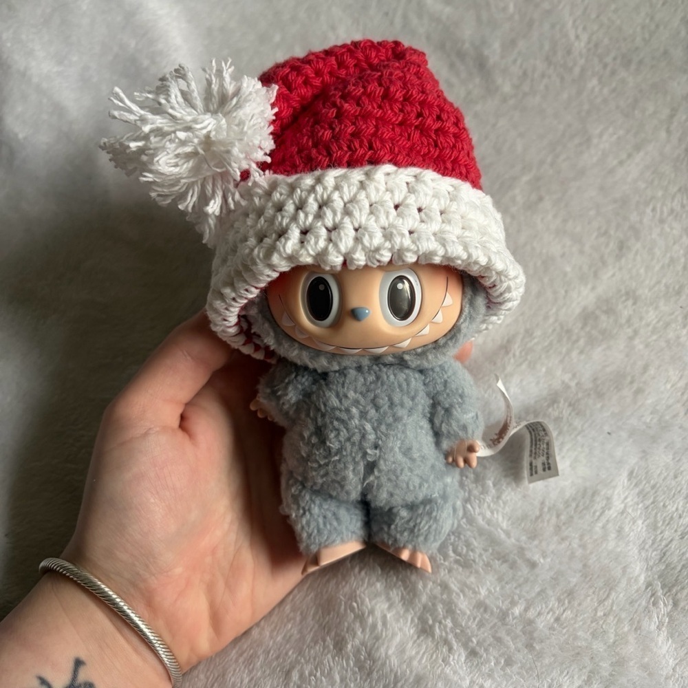 Handmade Labubu Santa Hat